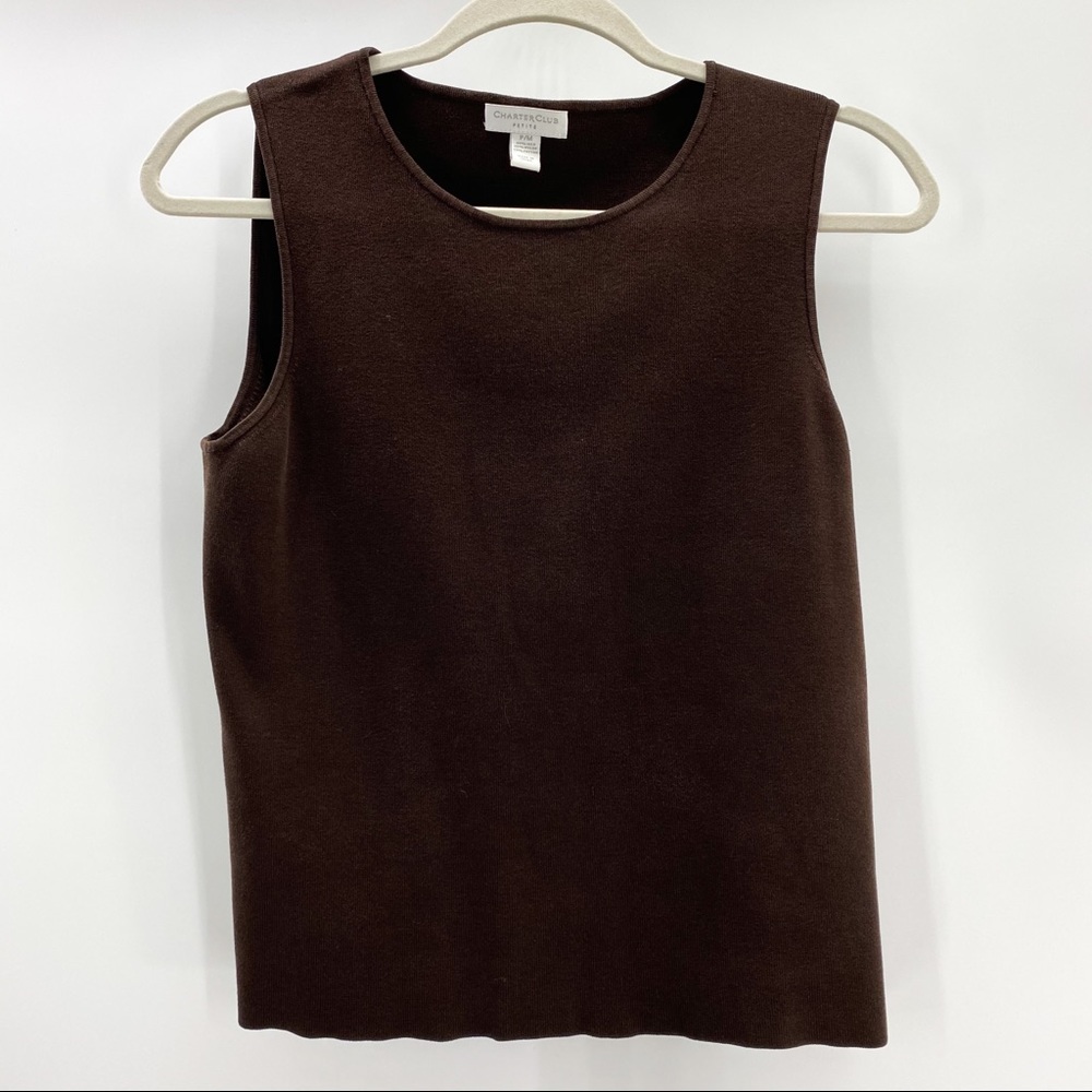 Charter Club brown top size P/M